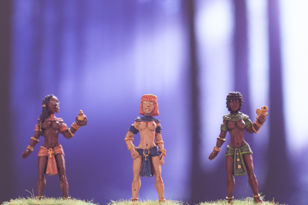 egyptian concubines, dark fable miniatures